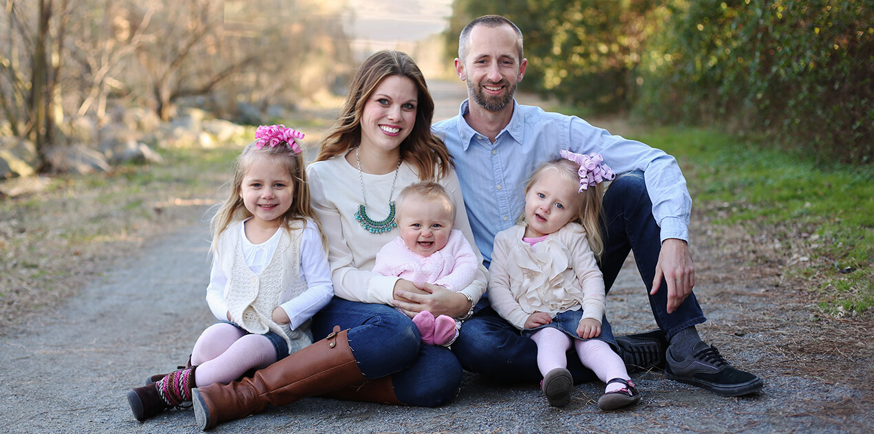 Dr. Curling with his family